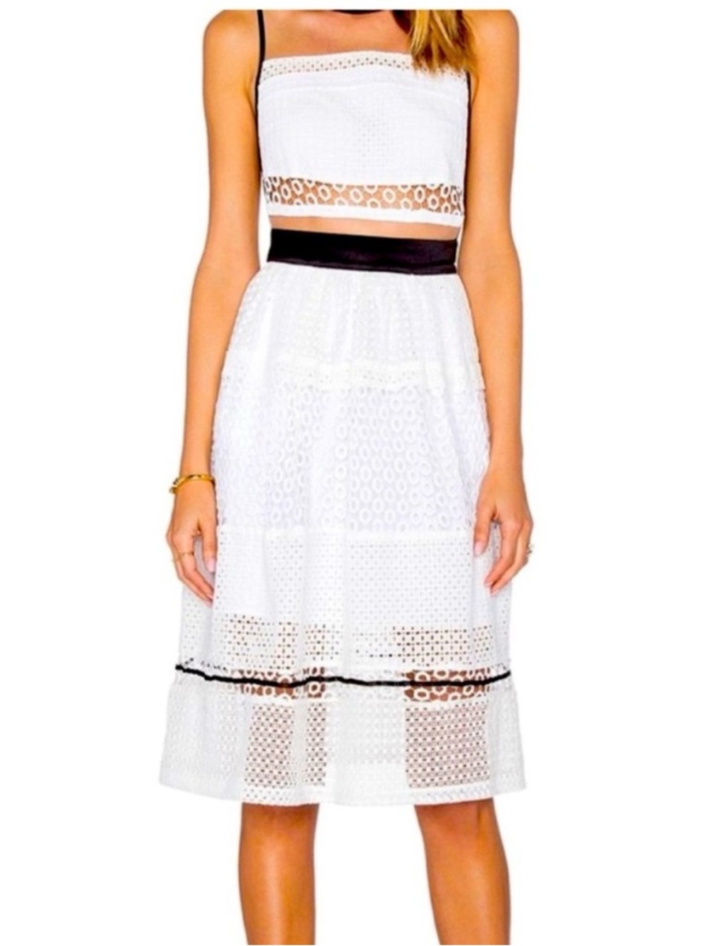 Kendall & Kylie 🖤🤍 Mixed Lace Dress
